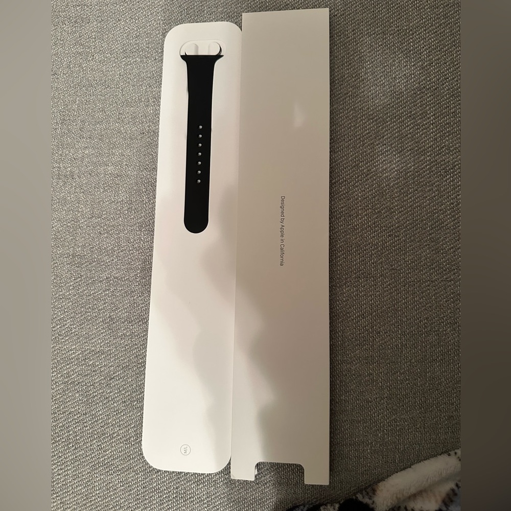 Apple Watch band ( just bottom half/ adjustment part with holes) NWT black M/L